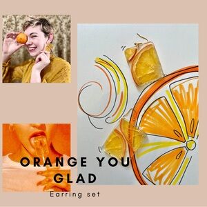 Orange You Glad earrings